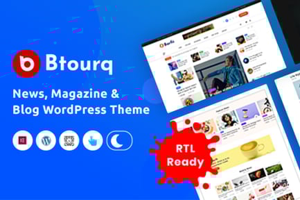 Btourq - WordPress News Magazine Theme