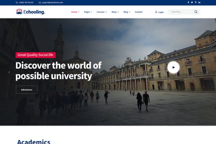 Echooling - Education WordPress Theme