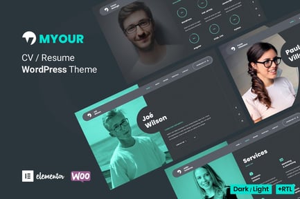 Myour - Personal Portfolio Resume WordPress Theme