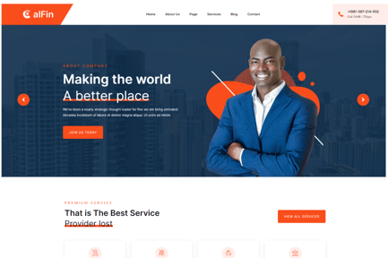 Calfin - Business Finance WordPress Theme