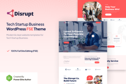 Disrupt – Tech Startup Business WordPress Theme