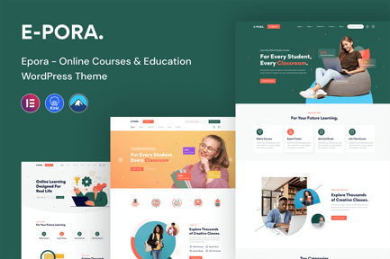 Epora - Online Courses & Education WordPress Theme