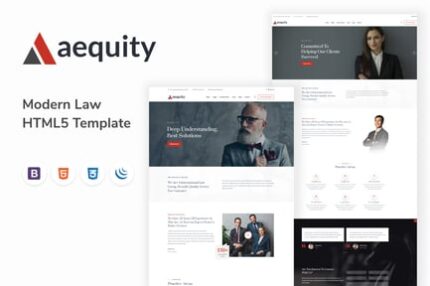 Aequity – Law HTML5 Template