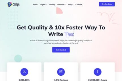 AIlife - AI Content Generator & Writing Template