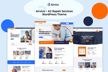 Airvice - AC Repair Services WordPress Theme