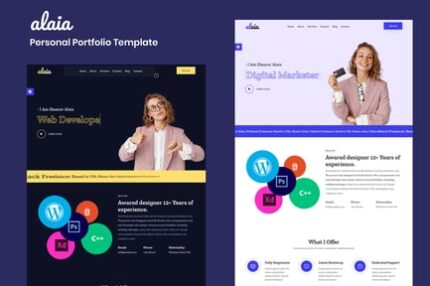 Alaia - Personal Portfolio Template