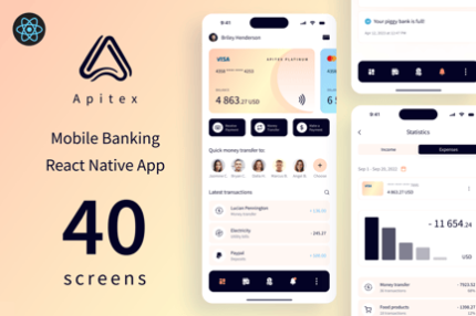 Apitex - React Native Mobile Banking App