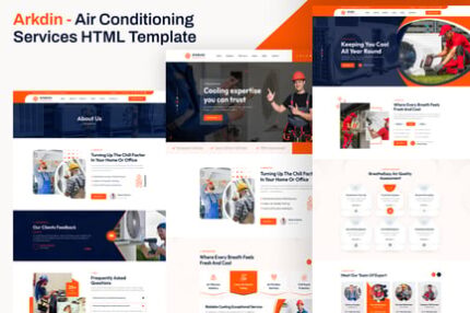 Arkdin – Air Conditioning Services HTML Template