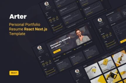 Arter - Personal Portfolio Resume React Template