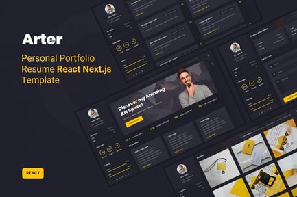 Arter - Personal Portfolio Resume React Template