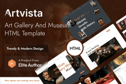 Artvista - Art Gallery And Museum HTML Template