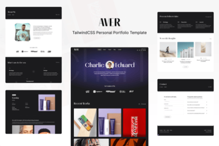 Aver - Personal Portfolio and Blog Template