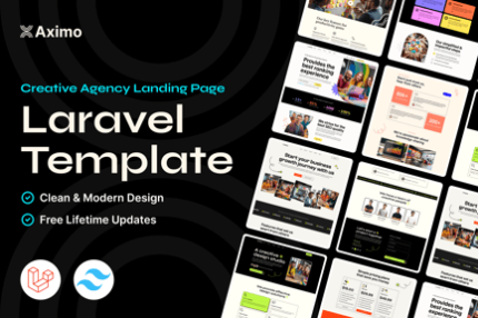 Aximo Laravel - Creative Agency Tailwind Template