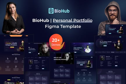 BioHub | Personal Portfolio Website Template