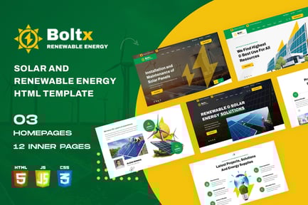 Boltx - Solar and Renewable Energy HTML Template