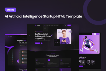 Braine - AI Artificial Intelligence Startup HTML