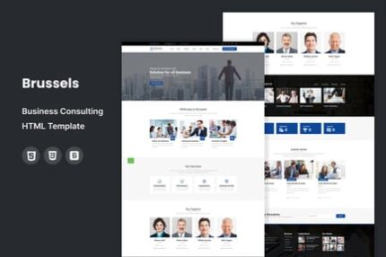 Brussels - Business Consulting HTML Template