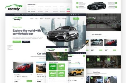Car Rental Website Template with RTL - Rentaly