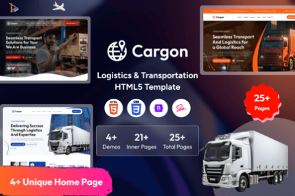 Cargon - Logistics, Cargo & Transportation HTML