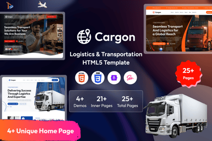 Cargon - Logistics, Cargo & Transportation HTML