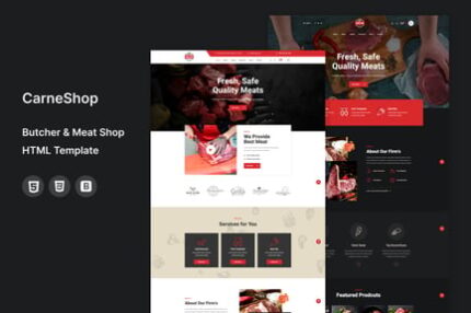 CarneShop - Butcher & Meat Shop HTML template