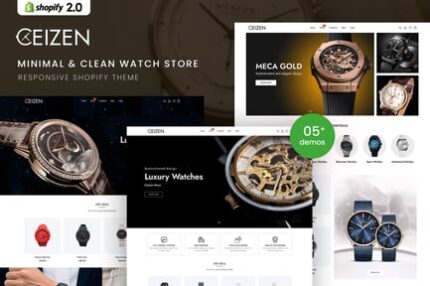 Ceizen - Minimal & Clean Watch Store Shopify Theme