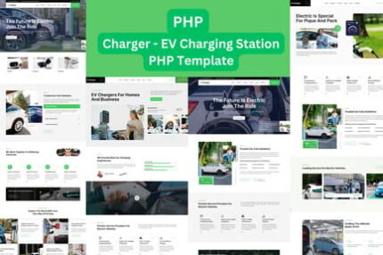 Charger EV Charging Station Business PHP Template