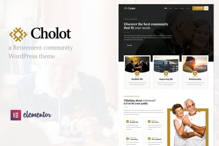 Cholot - Retirement Community WordPress Theme