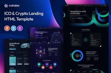Coindox - ICO & Crypto Landing Page Template