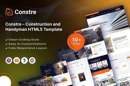 Constre – Construction and Handyman HTML5 Template