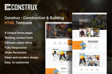 Construx - Construction & Building HTML Template