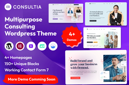 Consultia - Multipurpose Consulting WordPress Them