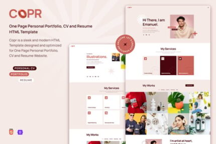 Copr - Personal Portfolio HTML Template