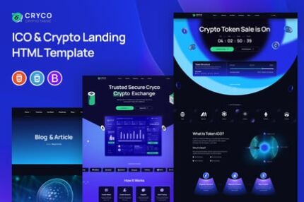Cryco - ICO & Crypto Landing Page Template