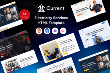 Current – Electricity Services HTML Template