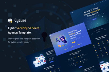Cycure – Cyber Security Services React Next js