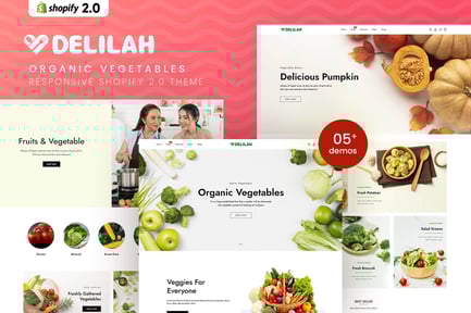 Delilah - Organic Vegetables Shopify 2.0 Theme