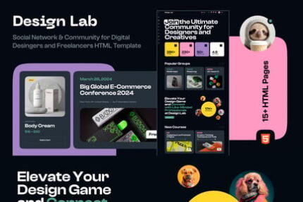 Design Lab - Freelancers Community HTML Template