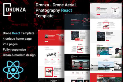 Dronza - Drone Aerial Photography React Template