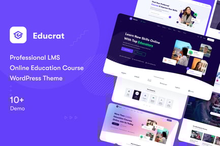 Educrat - Online Course Education WordPress Theme