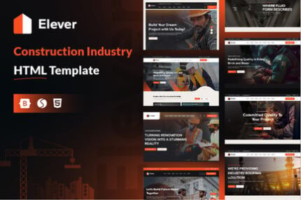 Elever - Construction HTML Template