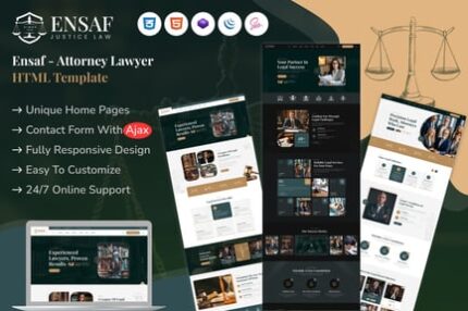 Ensaf - Attorney Lawyer HTML Template