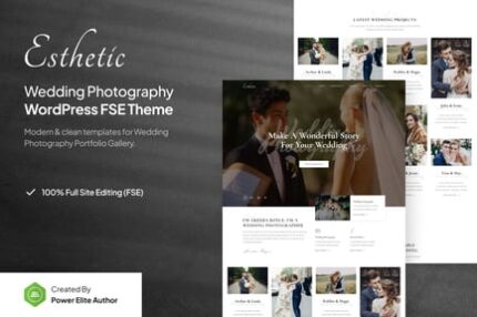 Esthetic - Wedding Photography FSE WordPress Theme