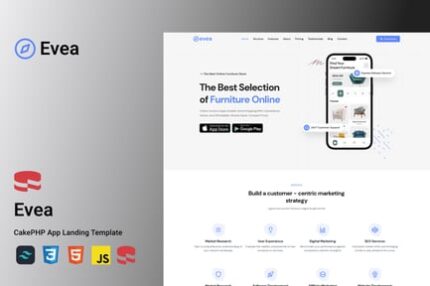 Evea - CakePHP App Landing Page Template