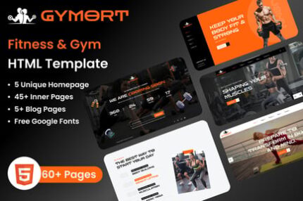 Fitness & Gym Workout HTML Template - Gymort