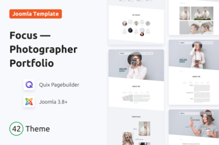 Focus — Photographer portfolio Responsive Template