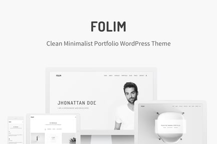 Folim - Clean Minimalist Portfolio WordPress Theme