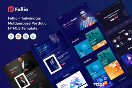 Follio - Tailwindcss Portfolio HTML5 Template