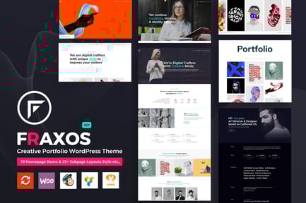 Fraxos - Creative Portfolio WordPress Theme Typ