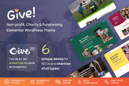 Give - NGO & Charity WordPress Theme